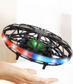 Mini UFO Drone Sensing Hand-Controlled Flying Toy Black - Image 3