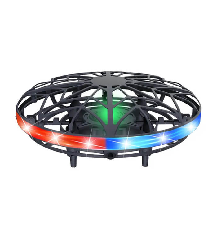 GK10025-商品图 Mini UFO Drone Sensing Hand-Controlled Flying Toy Black - Image 1