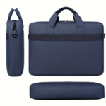 15.6 Inch Thin Laptop Bag Can Be Carried On One Shoulder Or Crossbody Dark Blue - Image 2