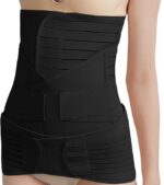 3-in-1 Postpartum Belly Wrap Set Black M - Image 2