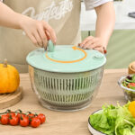 Salad Spinner Vegetable Washer With Bowl Rotary Handle - Image 5