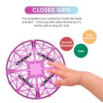 Mini UFO Drone Sensing Hand-Controlled Flying Toy Blue - Image 2