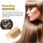 Electric Straightening Comb With Anti-Scald Pressing - Portable Heated Curling Iron For Wet And Dry Hair Styling - Image 4