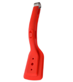 Two-in-one Frying Spatula Clip Silicone Red, Multifunctional High Temperature Resistant Cooking Tool