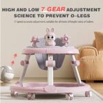 Pink Foldable Walker For 6-18 Months Old Baby With Music - Image 2