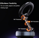 Vaccum Magnetic Phones Holder-Black - Image 3