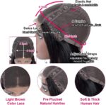 4x4 Glueless Human Hair Bob Wig 10 Inch Straight Lace Closure Wig - Image 4