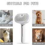 Spray Pet Brush For Shedding - White - Image 4