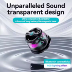 G200 Mini Bluetooth Speaker Magnetic Phone Holder-Black - Image 4