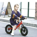 Kids' No Pedal Balance Bike With Airless Tires-Red - Image 3