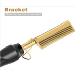Electric Straightening Comb With Anti-Scald Pressing - Portable Heated Curling Iron For Wet And Dry Hair Styling - Image 3