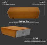 Kitchen Rolling Knife Sharpener Aluminum Alloy Diamond Drum Sharpening Stone 15&20 Degree Magnetic (Wood Color) - Image 4