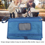Blue Travel Baby Waterproof Changing Mat Hanging Foldable Storage Bag - Image 5