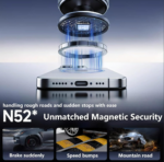 Vaccum Magnetic Phones Holder-Black - Image 4