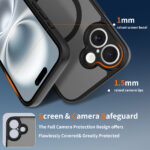 Skin-feel Two-in-one Mobile Phone Case PC 2.0 Anti-fall Tpu Magnetic Iphone16 Mobile Phone Case - Image 3