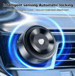 Electric Vacuum Magnetic Phone Mount Strong Suction Holder For IPhone & Android,MagSafe Compatible(Black) - Image 4