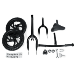 Kids' No Pedal Balance Bike With Airless Tires-Red - Image 5