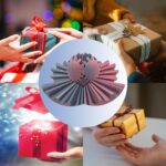 8cm 3D Printed Gear Ball Black Red - Image 3