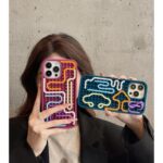 3D Silicone Sensory Phone Case for iPhone 13/14/15 Blue - Image 5