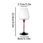 550ml Spinning Crystal Wine Glass - Image 4