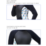 Women's Diving Suit Surfing Scuba Snorkeling Suit Full Swimsuit With Sleeve Length 3 Mm Size L - Image 4
