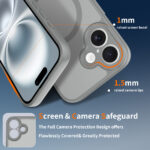 Skin-feel Two-in-one Mobile Phone Case PC 2.0 Anti-fall Tpu Magnetic Iphone16 Mobile Phone Case - Image 3