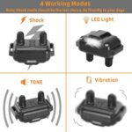 Orange Rechargeable Waterproof Dog Training Collar with Remote - Image 3