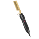 Electric Straightening Comb With Anti-Scald Pressing - Portable Heated Curling Iron For Wet And Dry Hair Styling