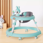 Green Foldable Walker For 6-18 Months Old Baby With Music - Image 2