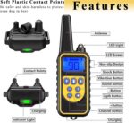 Orange Rechargeable Waterproof Dog Training Collar with Remote - Image 2