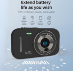 Digital Camera 2.8 Inch CCD HD 4K Home Student Children Special Camera Portable Card Camera (Black) - Image 4