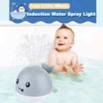Grey Creative Whale Water Spray Bath Toy for Toddlers - Image 4