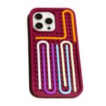 3D Silicone Sensory Phone Case for iPhone 13/14/15 Red