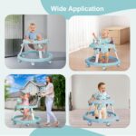 Blue Foldable Walker For 6-18 Months Old Baby With Music - Image 4