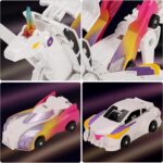 Pink Magnetic Transforming Unicorn Car Toy Automatic Shape-Shifting Robot for Kids - Image 3