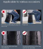 Portable Retractable Folding Stool-Black - Image 4