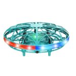 Mini UFO Drone Sensing Hand-Controlled Flying Toy Green
