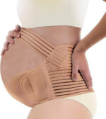 Adjustable Breathable Maternity Belly Band Beige M