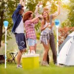 Blue Adjustable Column Bubble Machine Outdoor Party Toy - Image 2