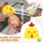 Silicone Egg Brush Cleaner-Yellow - Image 3