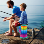 Portable Retractable Folding Stool-Blue - Image 4