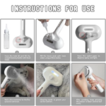 Spray Pet Brush For Shedding - White - Image 5