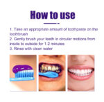 V34 Purple Toothpaste Whitening Gentle Care for Sensitive Teeth - Image 5