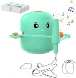Light Green Kids Educational Drawing Robot Interactive Smart Drawing Toy