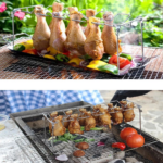 Stainless Steel Chicken Wing Leg Rack Grill Holder With Drip Pan - Image 3
