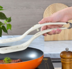 Two-in-one Silicone Spatula, Milky White, Multifunctional High Temperature Resistant Cooking Tool - Image 5