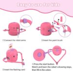 Pink Kids Educational Drawing Robot Interactive Smart Drawing Toy - Image 2