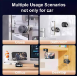 Vaccum Magnetic Phones Holder-Black - Image 5