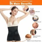 3-in-1 Postpartum Belly Wrap Set Black XL - Image 5