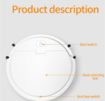 3 In 1 Smart Vacuum Robot Cleaner-White - Image 5